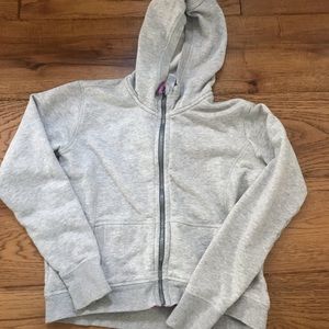 athleta girl light gray hoodie